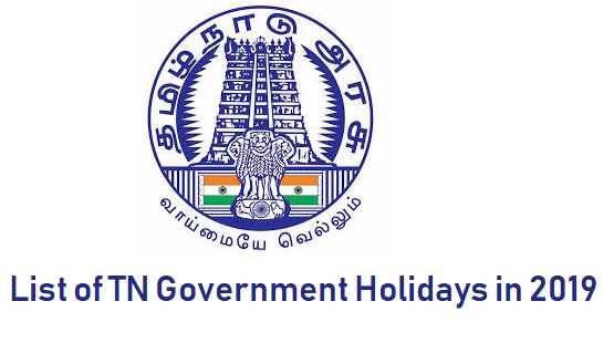 TN govt Holidays list